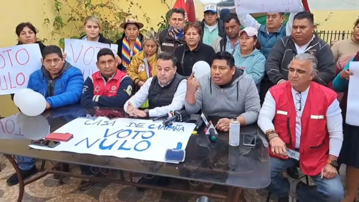 Evistas incentivan el voto nulo e instruyen a candidatos abrir casas de campaña