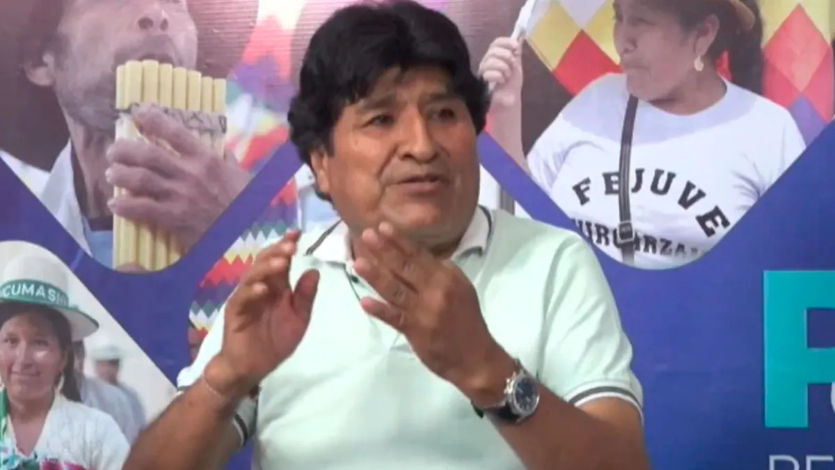 Evo respeta los resultados: considera que ganó Lara y no Rodrigo Paz