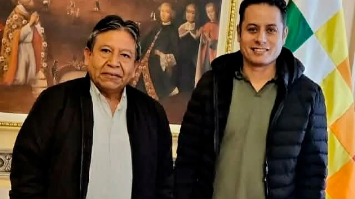 Edmand Lara se reúne con Choquehuanca antes de la transición