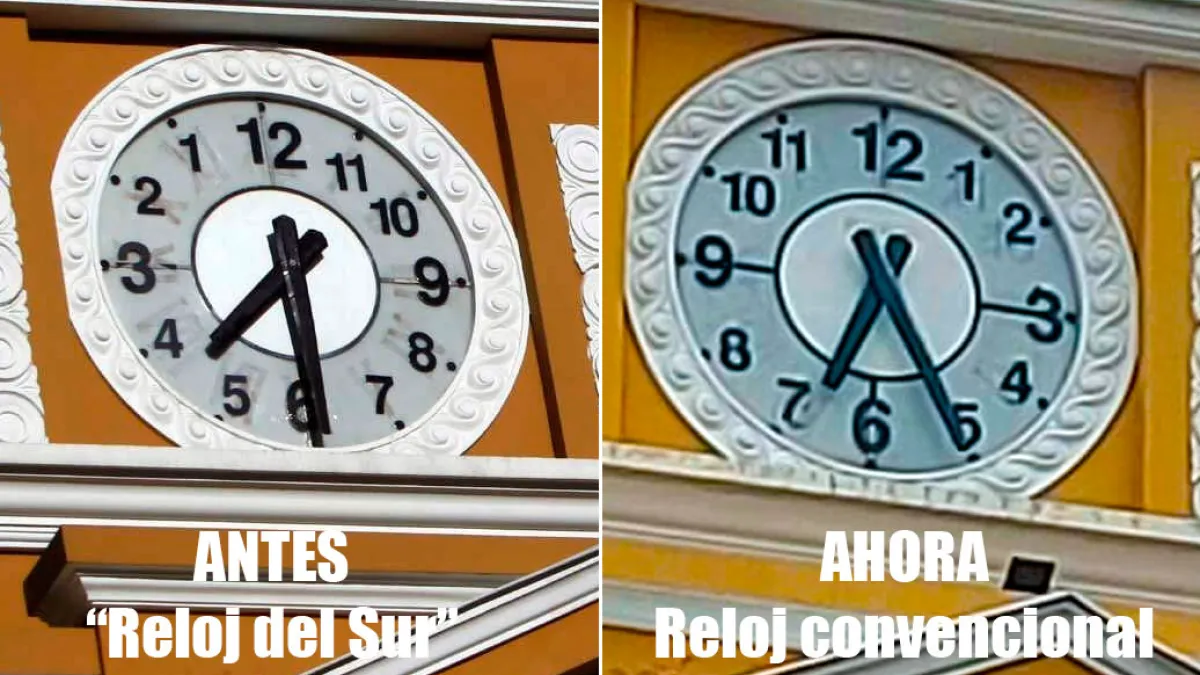 Ponen fin al ‘reloj del sur’ en la Asamblea: las manecillas vuelven a girar a la derecha